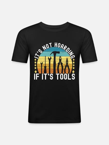 Electrician Electronics Technician - Men's Slim Fit T-Shirt - black