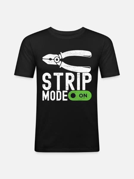 Electrician Electronics Technician - Men's Slim Fit T-Shirt - black
