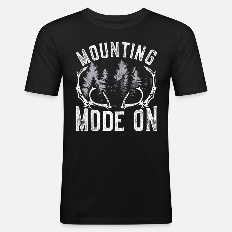 Tierpräparator Mounting Mode On - Männer Slim Fit T-Shirt - Schwarz