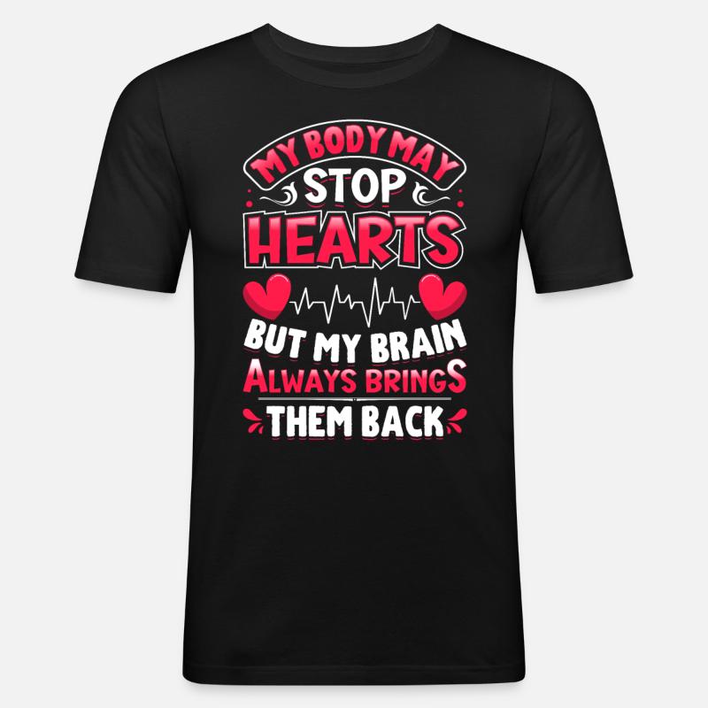 Nursing Assistent Design - Männer Slim Fit T-Shirt - Schwarz