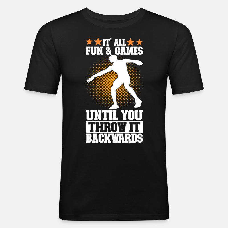 Discus thrower Discus throw - Men's Slim Fit T-Shirt - black