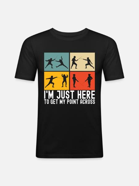 Fencing Fencing - Men's Slim Fit T-Shirt - black