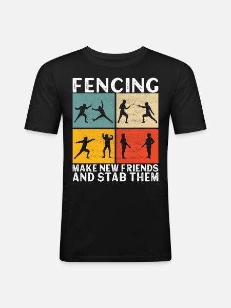 Fencing Fencing - Men's Slim Fit T-Shirt - black