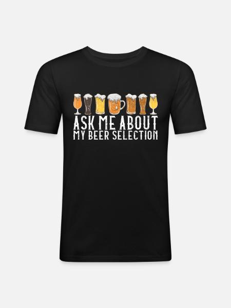 Beer Brewer Beer Brewing - Men's Slim Fit T-Shirt - black