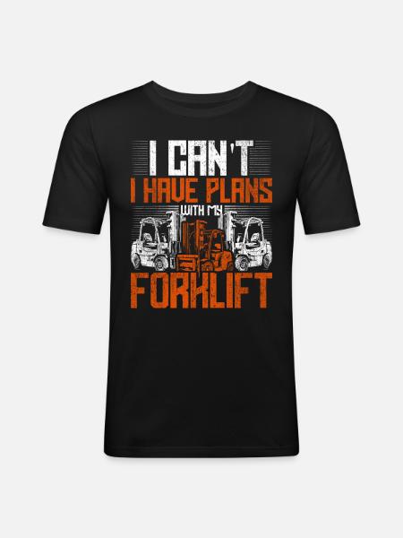 Forklift driver - Men's Slim Fit T-Shirt - black