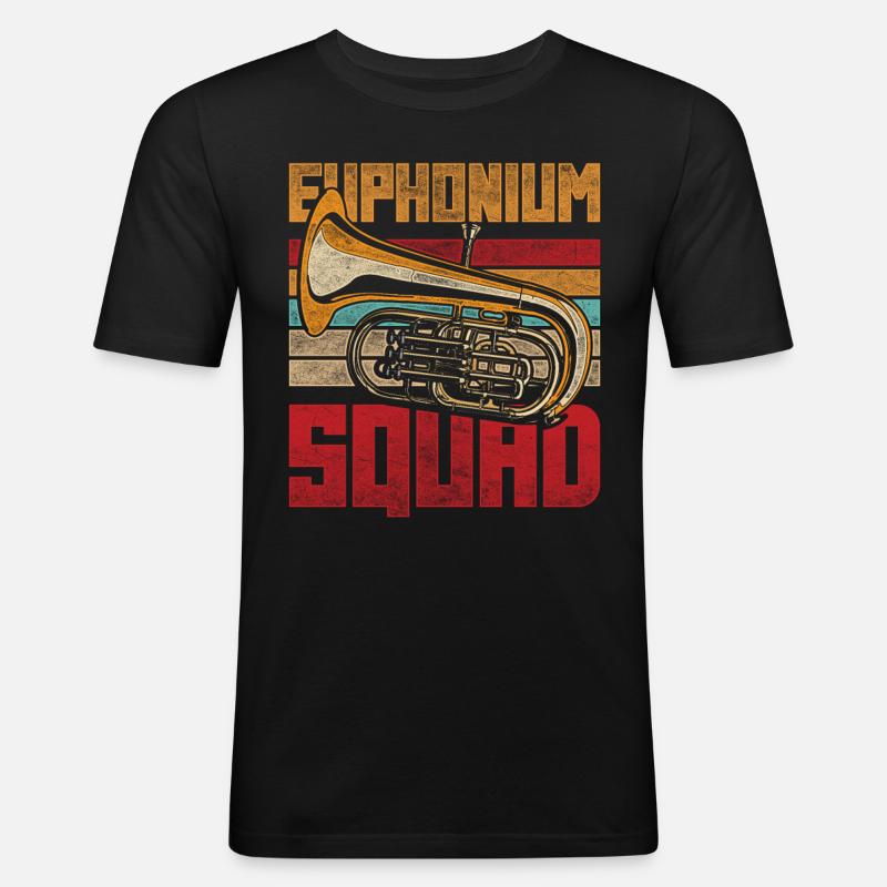 Euphonium Euphoniste Euphonium Squad - T-shirt près du corps Homme - noir