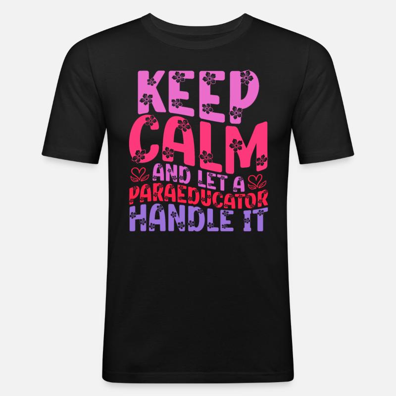 Erziehungsassistent Unterrichtsassistent - Männer Slim Fit T-Shirt - Schwarz