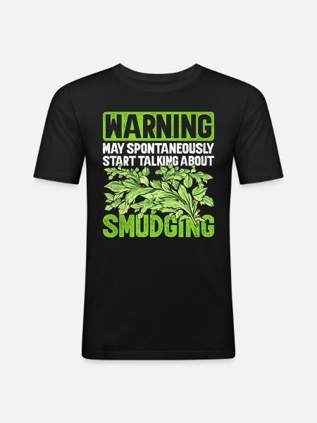 Smudging Apartment Fumigation - Men's Slim Fit T-Shirt - black