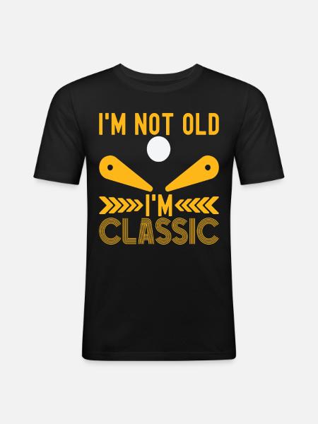 Pinball pinball machine - Men's Slim Fit T-Shirt - black