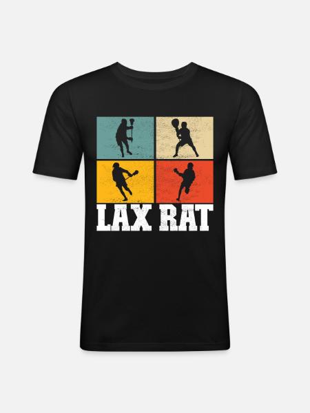 Lacrosse Lacrosse Players - Men's Slim Fit T-Shirt - black