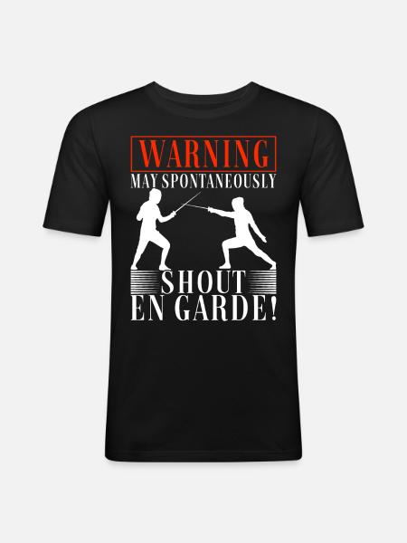 Clôtures Clôtures - T-shirt près du corps Homme - noir