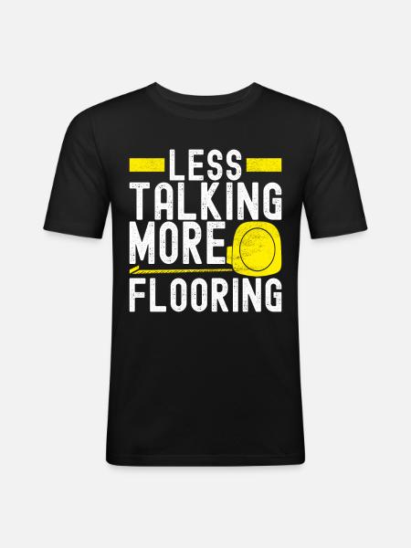 Tiler Floor Layer - Men's Slim Fit T-Shirt - black