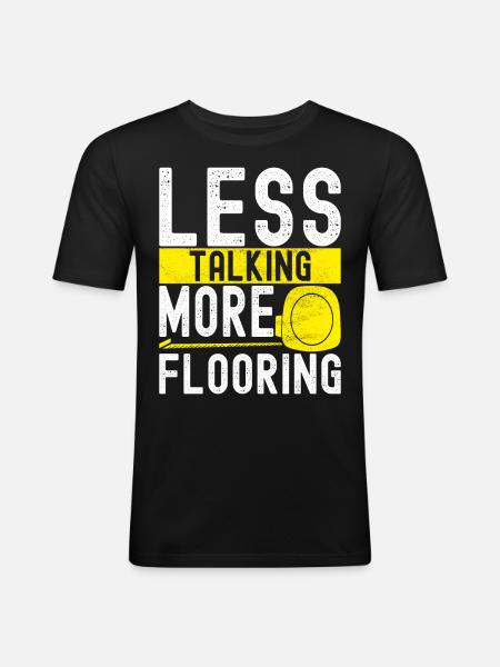 Tiler Floor Layer - Men's Slim Fit T-Shirt - black