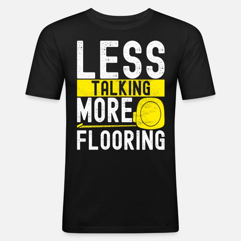 Tiler Floor Layer - Men's Slim Fit T-Shirt - black