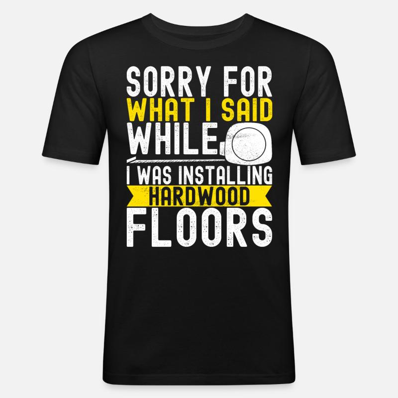 liesenleger floor layer - Men's Slim Fit T-Shirt - black