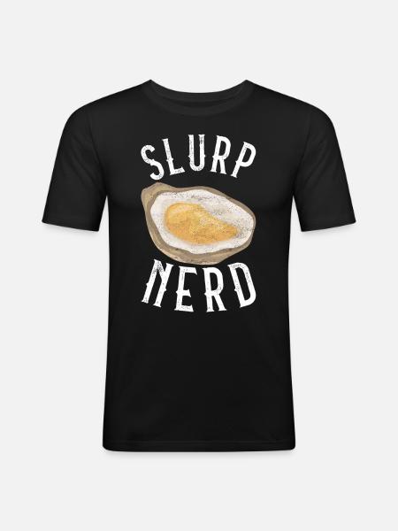 Oysters Oyster Lovers - Men's Slim Fit T-Shirt - black