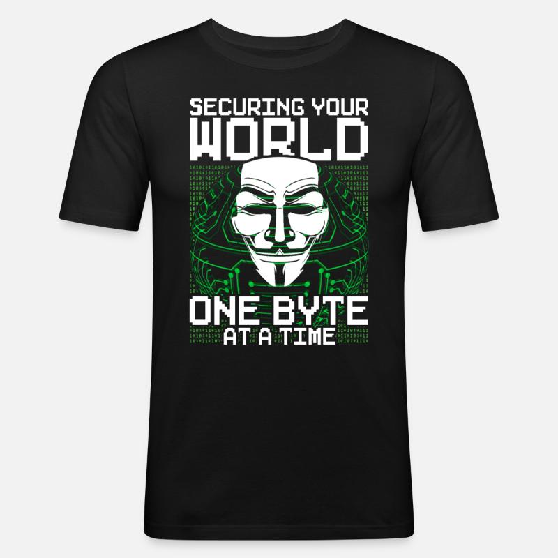Ethical Hacker Ethischer Hacker - Männer Slim Fit T-Shirt - Schwarz