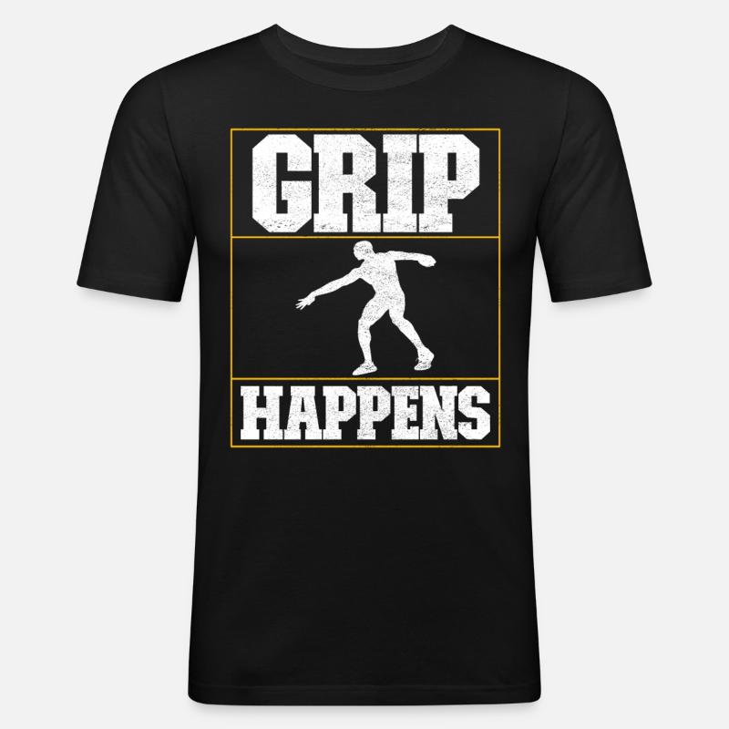 Discus thrower discus throw - Men's Slim Fit T-Shirt - black