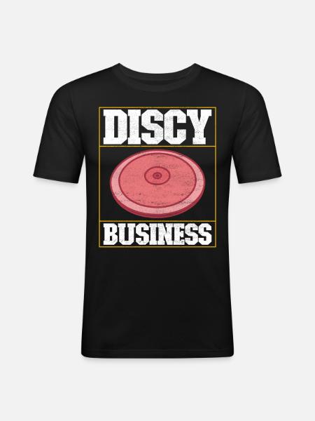 Discus thrower discus throw - Men's Slim Fit T-Shirt - black