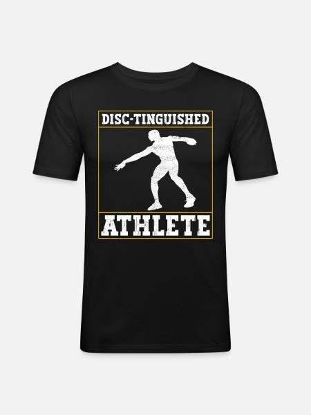 Discus thrower discus throw - Men's Slim Fit T-Shirt - black