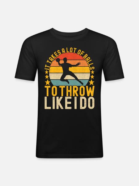 Dodgeball Dodgeball - Men's Slim Fit T-Shirt - black