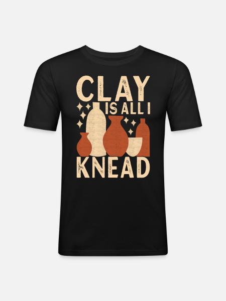 Pottery Pottery - Men's Slim Fit T-Shirt - black