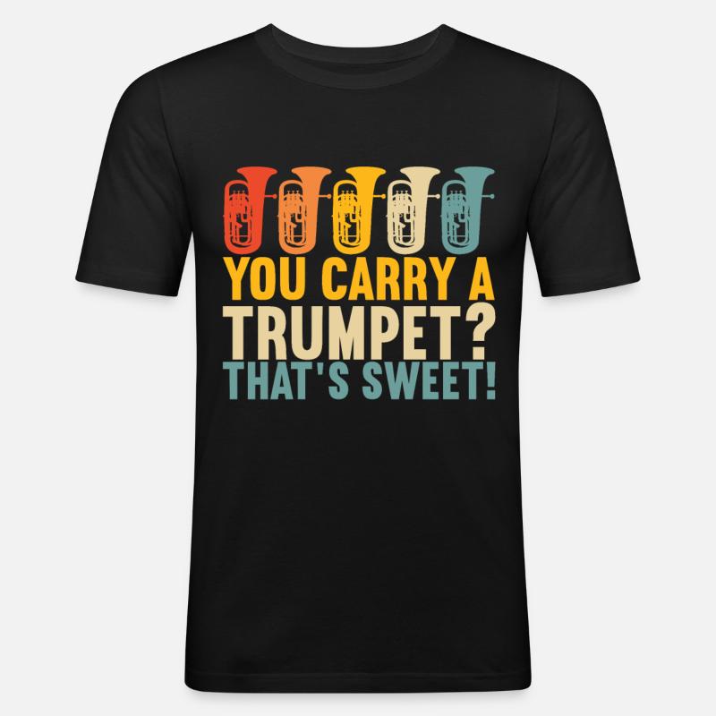 Euphonium Euphonium Player - Men's Slim Fit T-Shirt - black