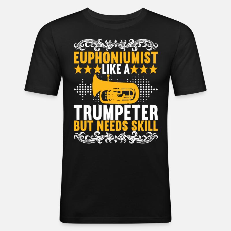 Euphonium Euphonium Player - Men's Slim Fit T-Shirt - black