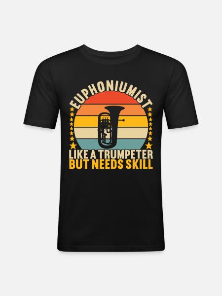 Euphonium Euphonium Player - Men's Slim Fit T-Shirt - black