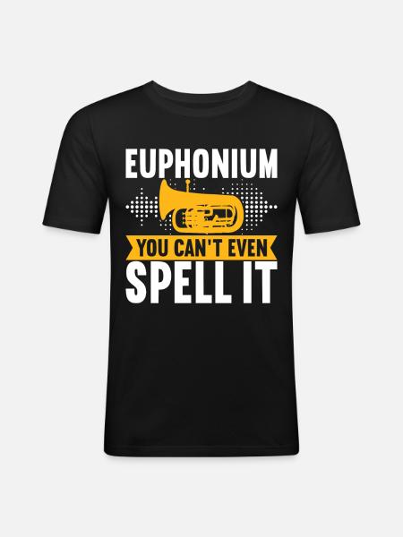 Euphonium Euphonist - Men's Slim Fit T-Shirt - black
