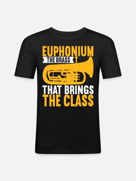 Euphonium Euphonium Player - Men's Slim Fit T-Shirt - black
