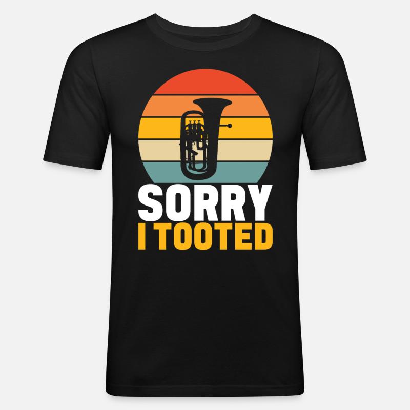 Euphonium Euphoniumspieler - Männer Slim Fit T-Shirt - Schwarz