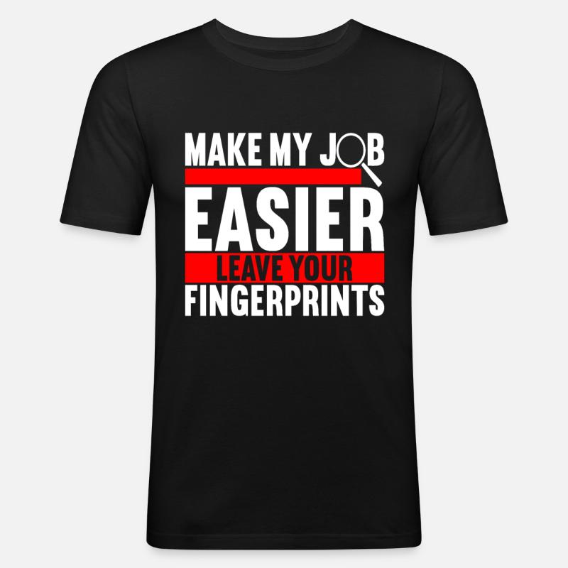 Forensics Forensic Scientist - Men's Slim Fit T-Shirt - black