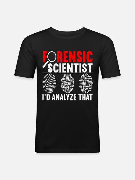 Forensics Forensic Scientist - Men's Slim Fit T-Shirt - black