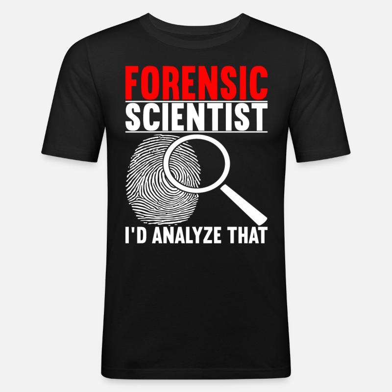 Forensics Forensic Scientist - Men's Slim Fit T-Shirt - black