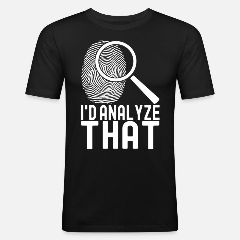 Forensics Forensic Scientist - Men's Slim Fit T-Shirt - black