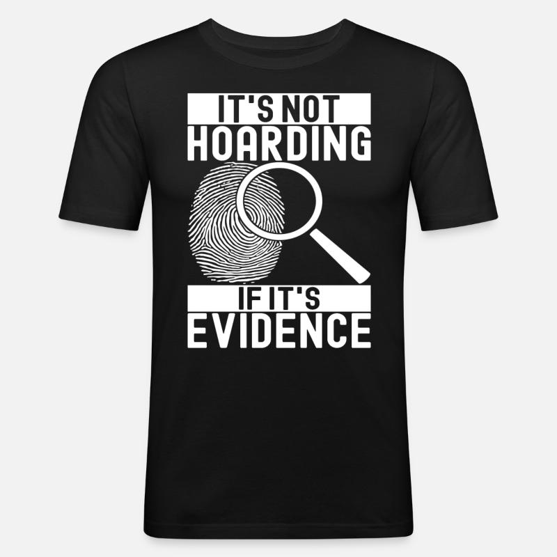 Forensik Forensiker - Männer Slim Fit T-Shirt - Schwarz