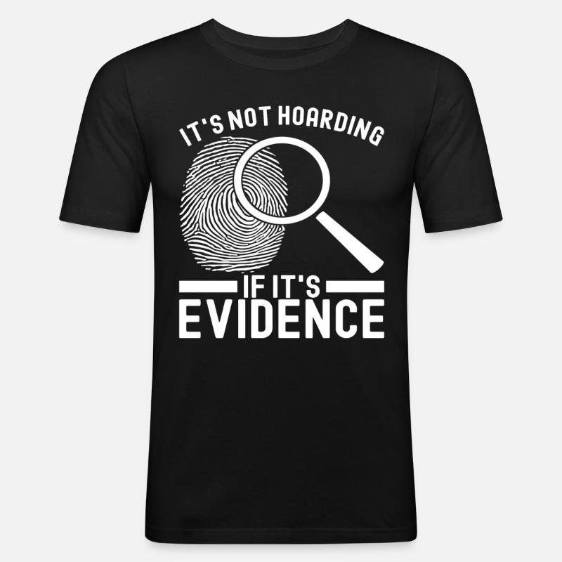 Forensik Forensiker - Männer Slim Fit T-Shirt - Schwarz