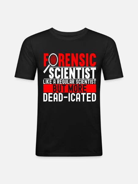 Forensics Forensic Scientist - Men's Slim Fit T-Shirt - black