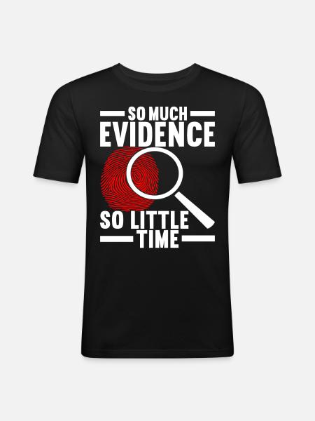 Forensics Forensic Scientist - Men's Slim Fit T-Shirt - black