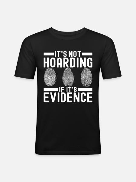 Forensik Forensiker - Männer Slim Fit T-Shirt - Schwarz