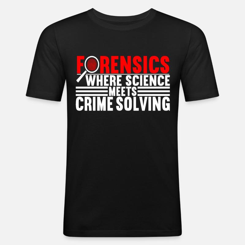Forensics Forensic Scientist - Men's Slim Fit T-Shirt - black