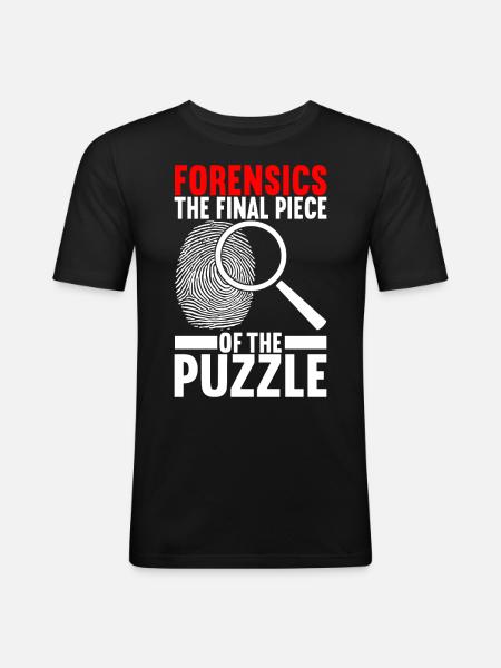 Forensics Forensic Scientist - Men's Slim Fit T-Shirt - black