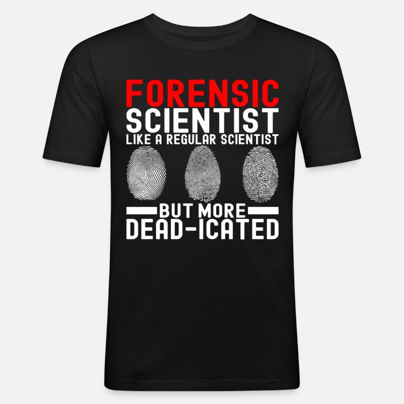 Forensics Forensic Scientist - Men's Slim Fit T-Shirt - black