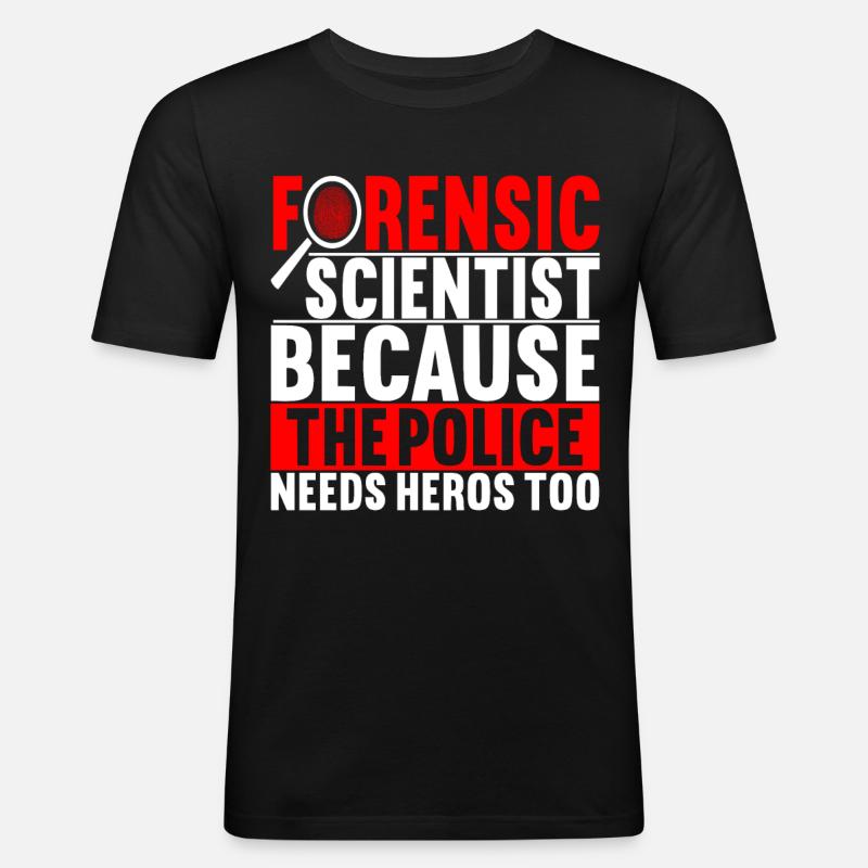 Forensics Forensic Scientist - Men's Slim Fit T-Shirt - black
