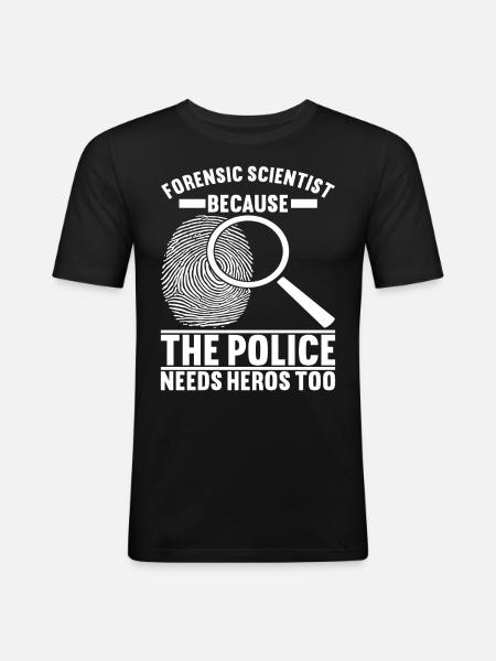 Forensics Forensic Scientist - Men's Slim Fit T-Shirt - black