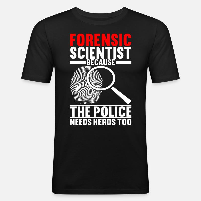 Forensics Forensic Scientist - Men's Slim Fit T-Shirt - black
