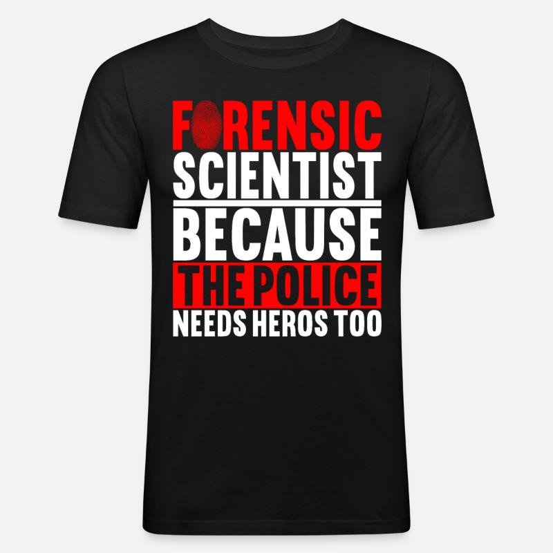 Forensics Forensic Scientist - Men's Slim Fit T-Shirt - black
