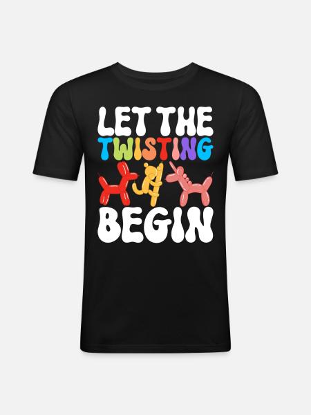 Balloon Animal Balloon Twisting - Men's Slim Fit T-Shirt - black
