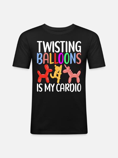 Balloon Animal Balloon Twisting - Men's Slim Fit T-Shirt - black